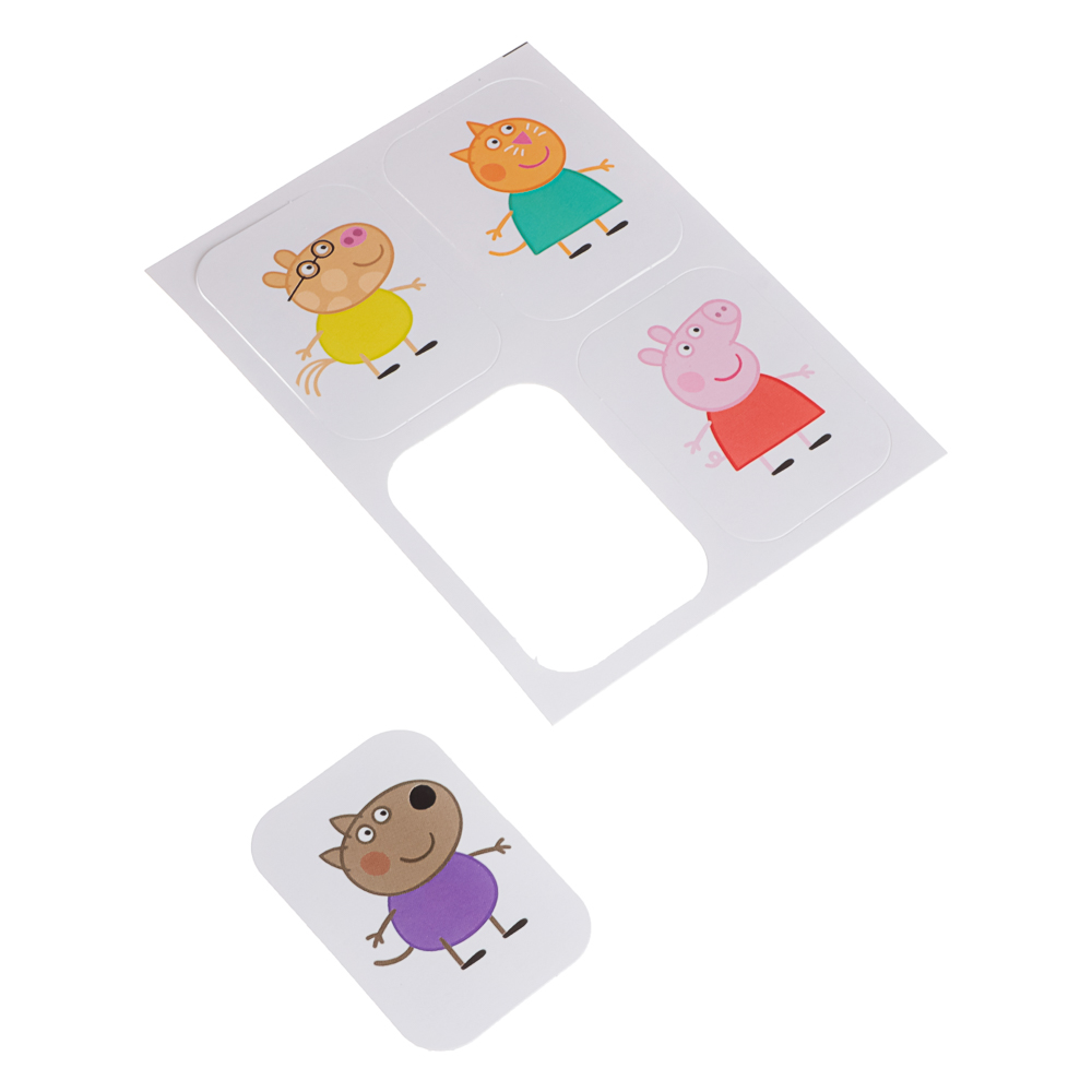 Свинка Пеппа Настольная игра, Карусель-лото+пазл 16 элементов, 21,5x6x21,5 см, арт.№ 285-256