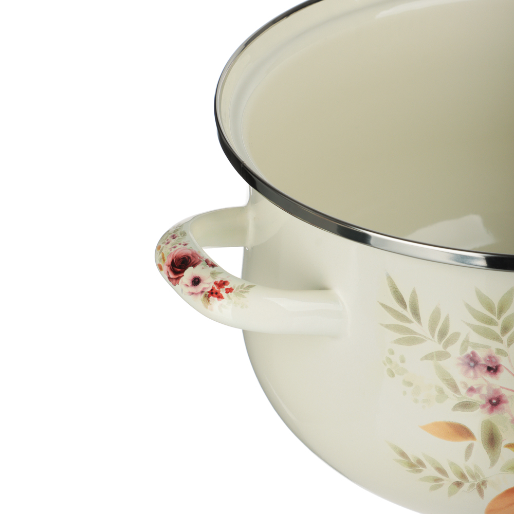 Кастрюля эмалированная VETTA Лаура, 22см, 3,6л, индукция, арт.№ 894-558