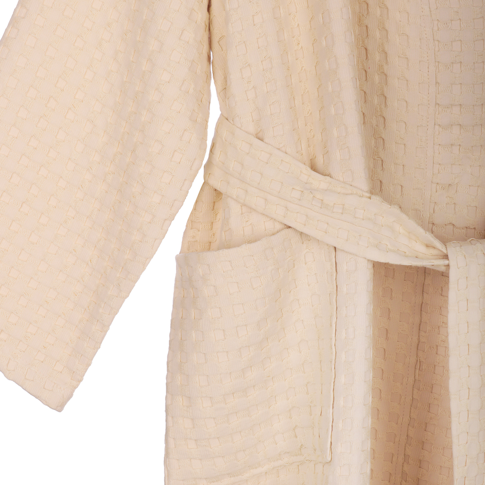 Халат вафельный one size PROVANCE Монблан, 100% хлопок, 300 г/м2, бежевый, арт.№ 484-201