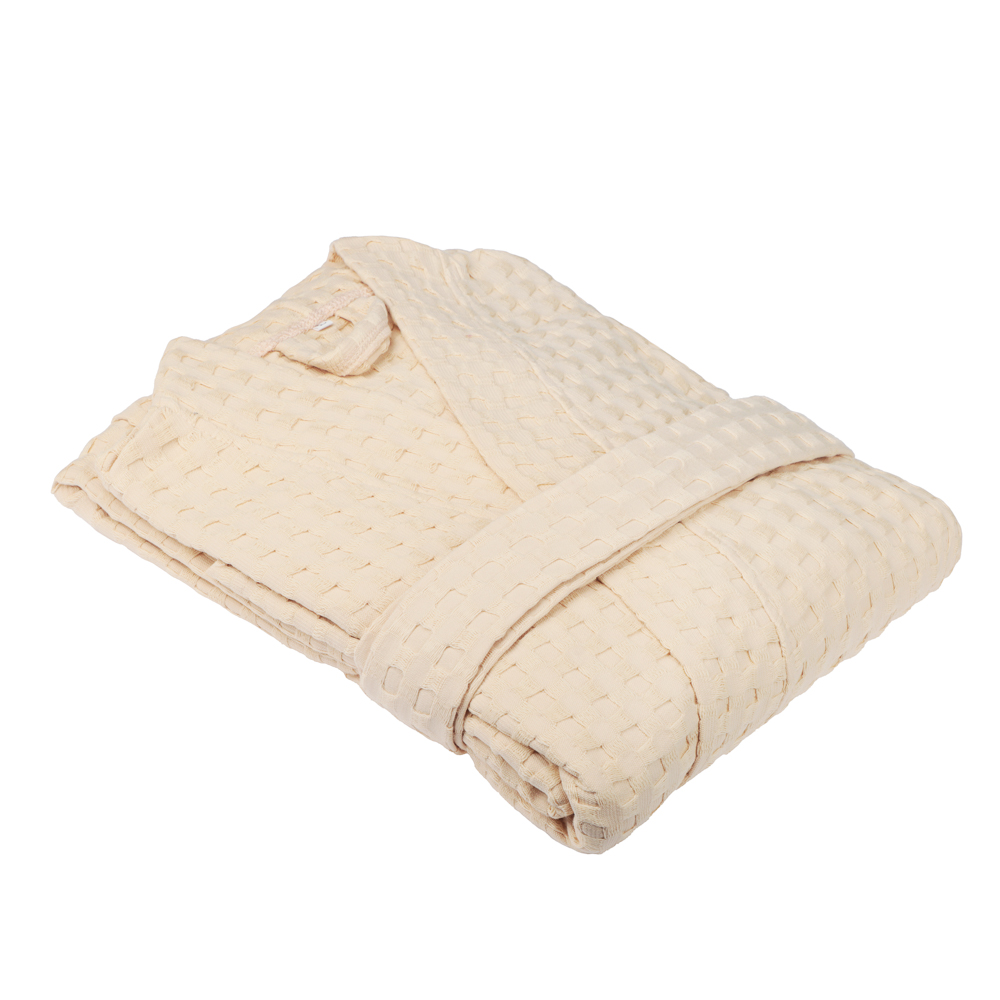 Халат вафельный one size PROVANCE Монблан, 100% хлопок, 300 г/м2, бежевый, арт.№ 484-201