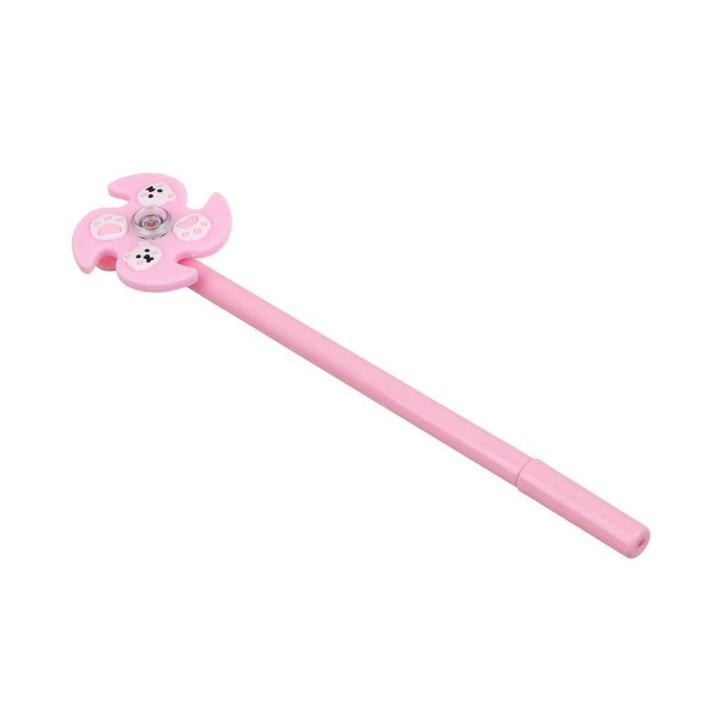 Ручка гелевая синяя спиннер "Мишки", шоу-бокс, арт.№ 591-295