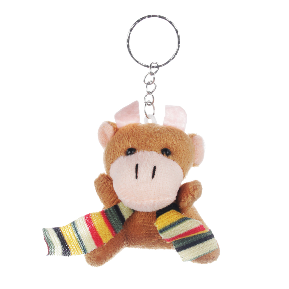 СНОУ БУМ Брелок мягкий, полиэстер, 7х6см, 4 вида, арт.2021-12, арт.№ 394-172