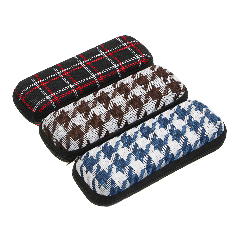 Футляр для очков ЮL Килт, формованный на молнии тм, ЭВА, полиэстер, 16х5,5х4см, 3 цвета, арт.№ 339-116