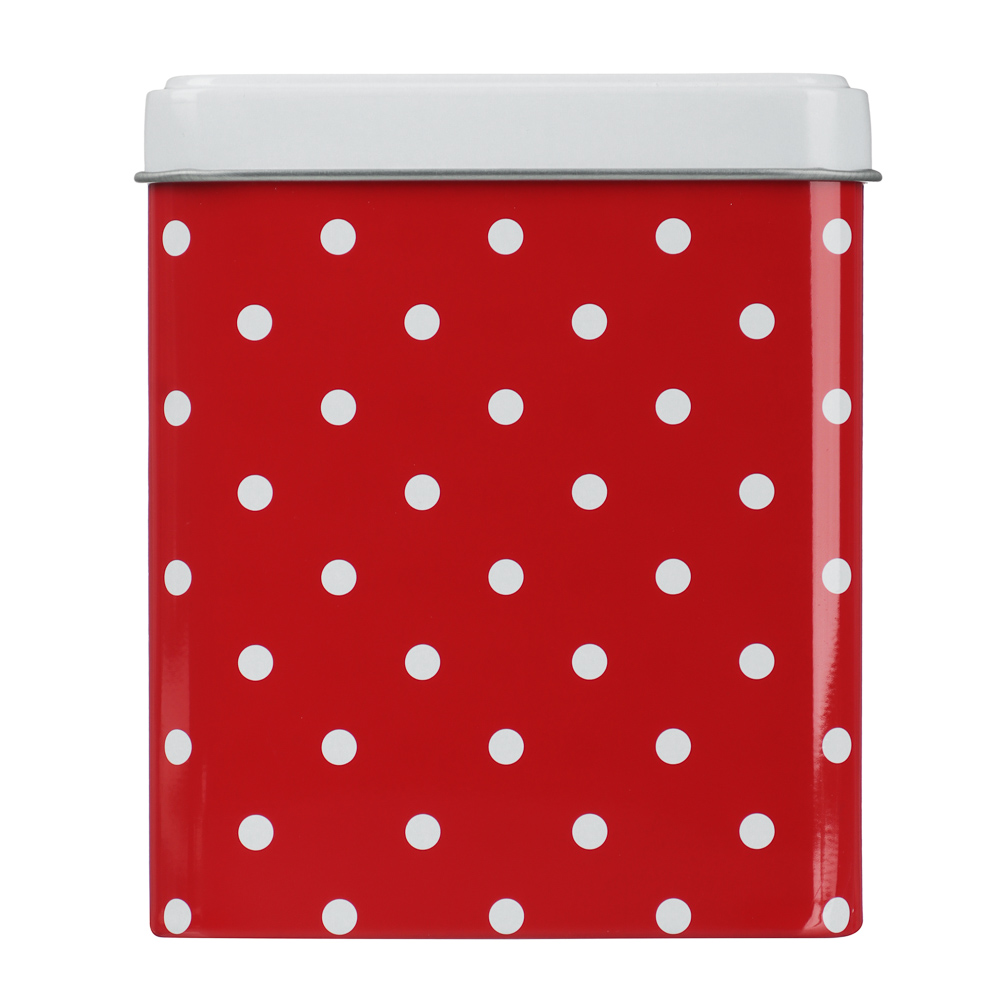Банка для сыпучих продуктов тм VETTA, Горошек, 10x10x12см, жесть, арт.№ 828-360