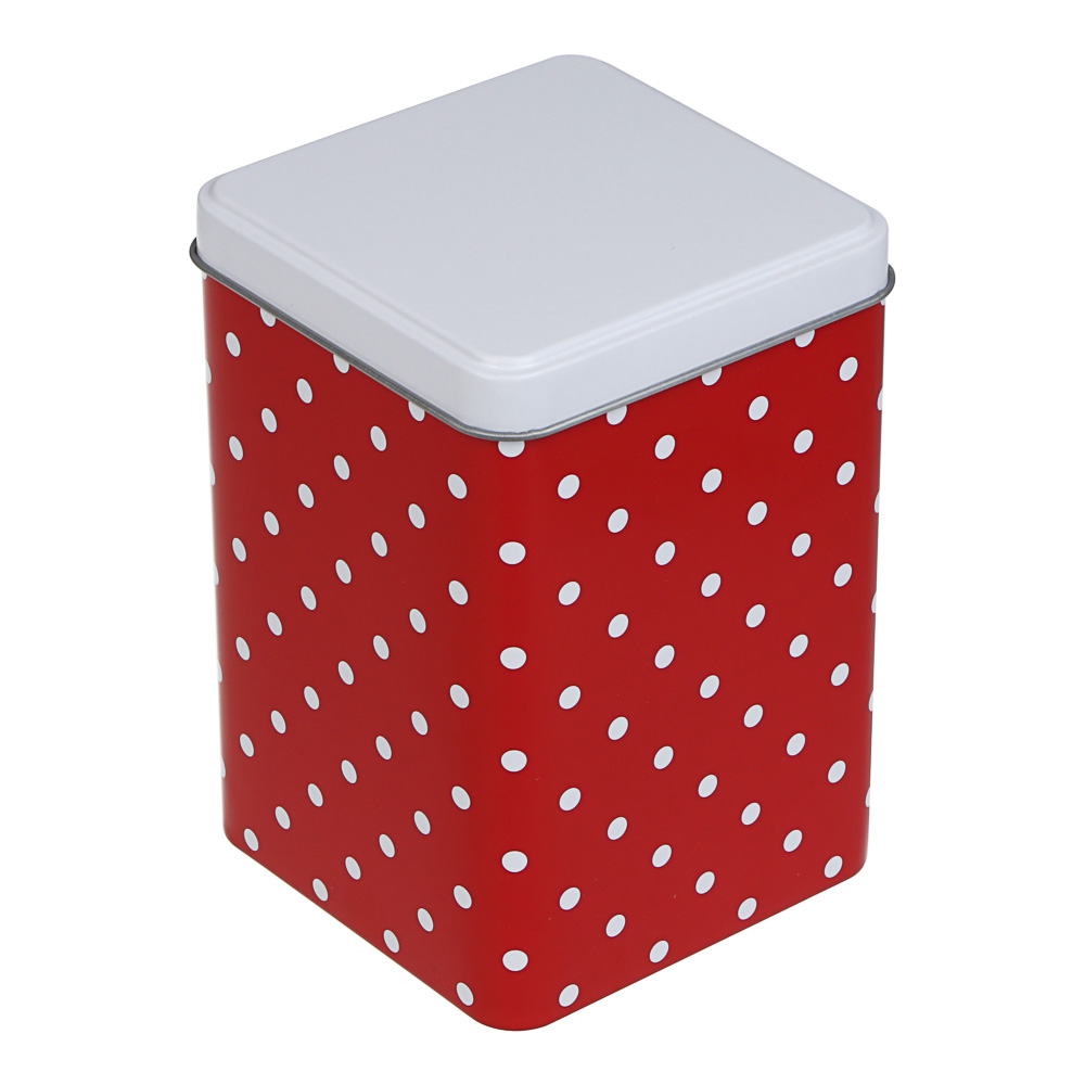 Банки для сыпучих продуктов тм VETTA, Горошек, 10x10x15см, жесть, арт.№ 828-361