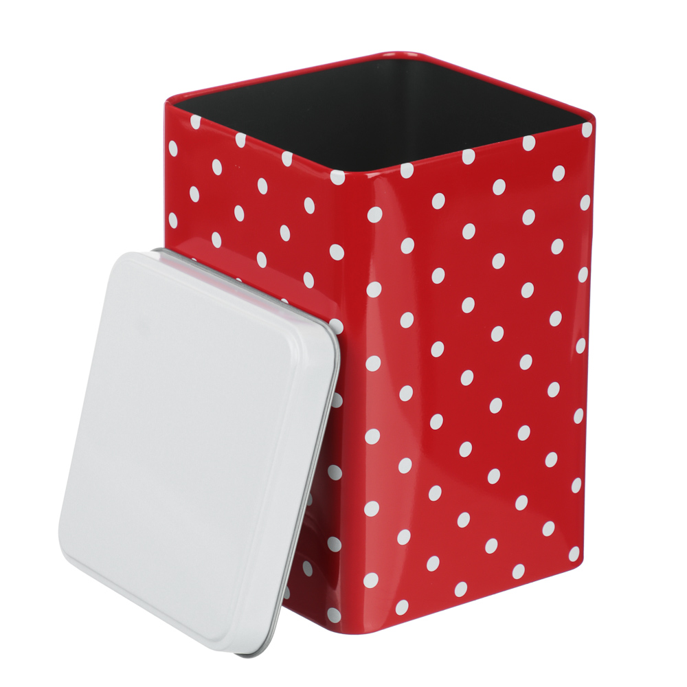 Банки для сыпучих продуктов тм VETTA, Горошек, 10x10x15см, жесть, арт.№ 828-361