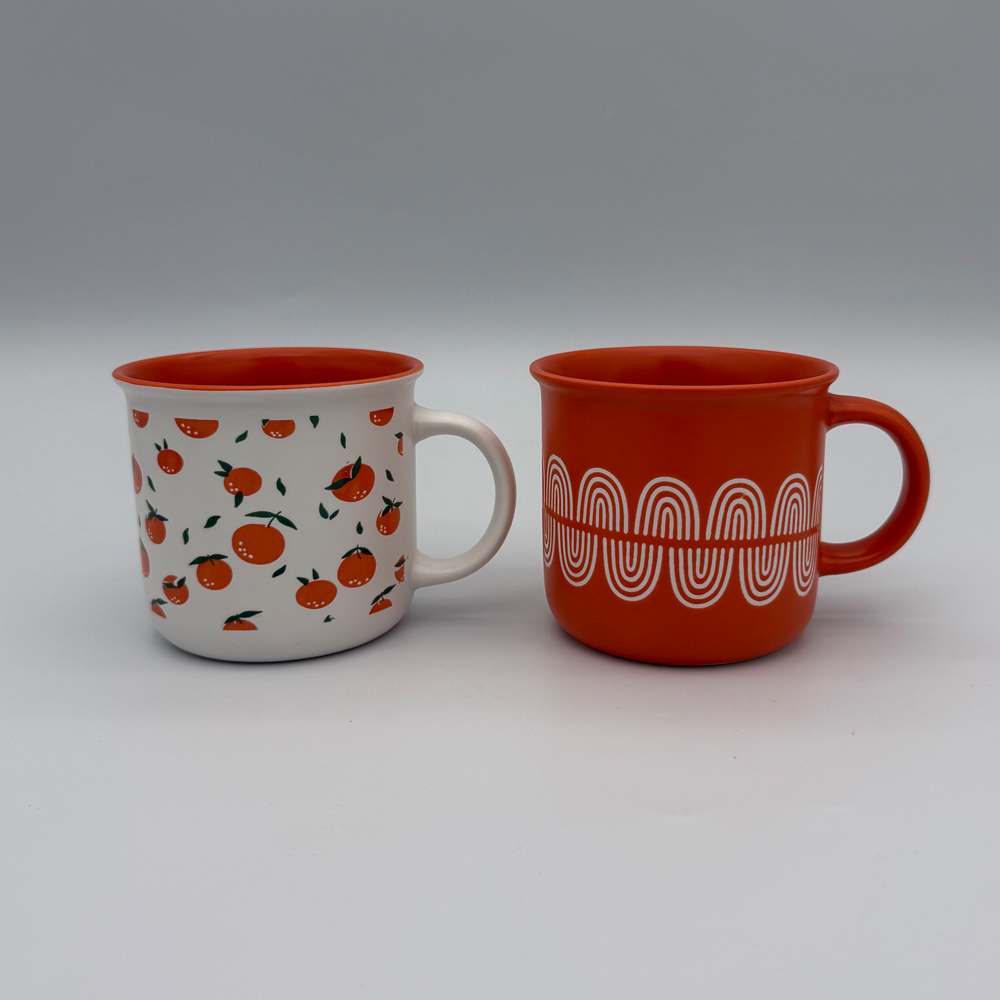 Кружка Ассорти тм MILLIMI, 370мл, 4 дизайна, фарфор, арт.№ 806-502