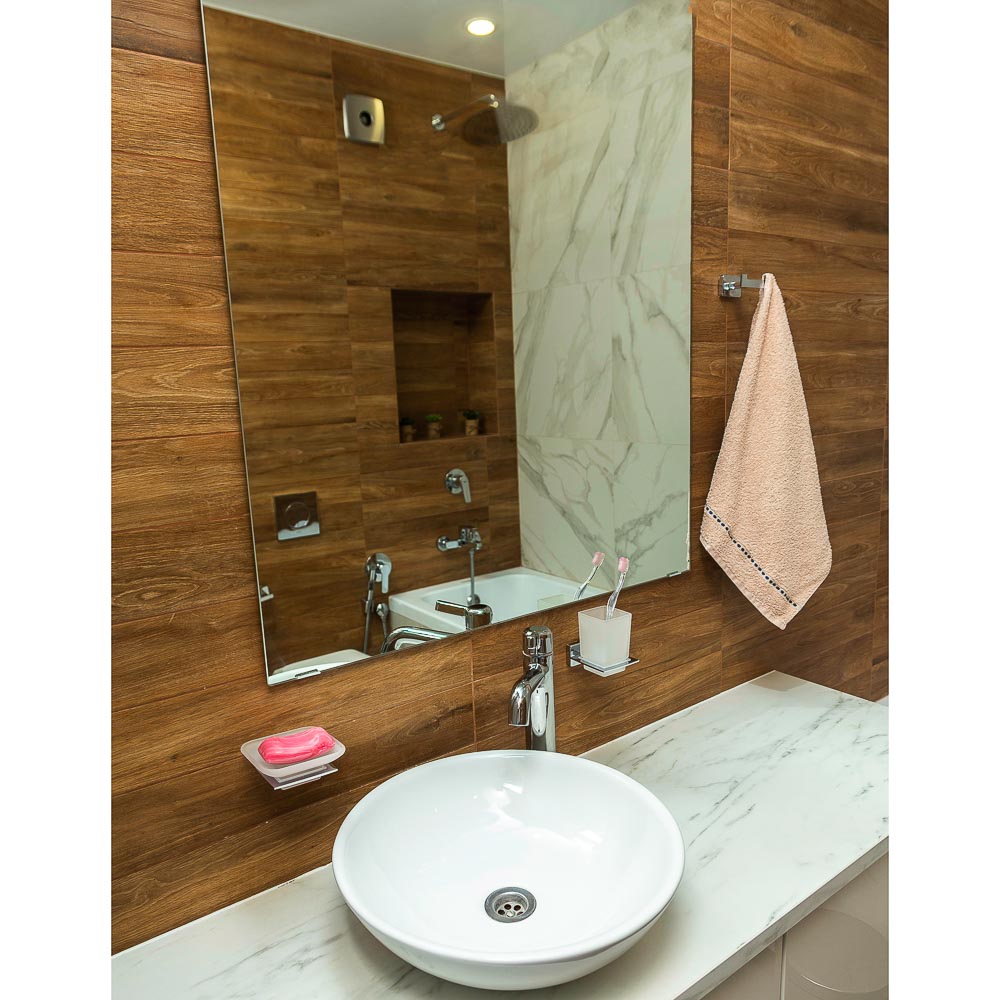 SonWelle Стакан для зубных щеток подвесной с креплением квадро, арт.№ 555-020