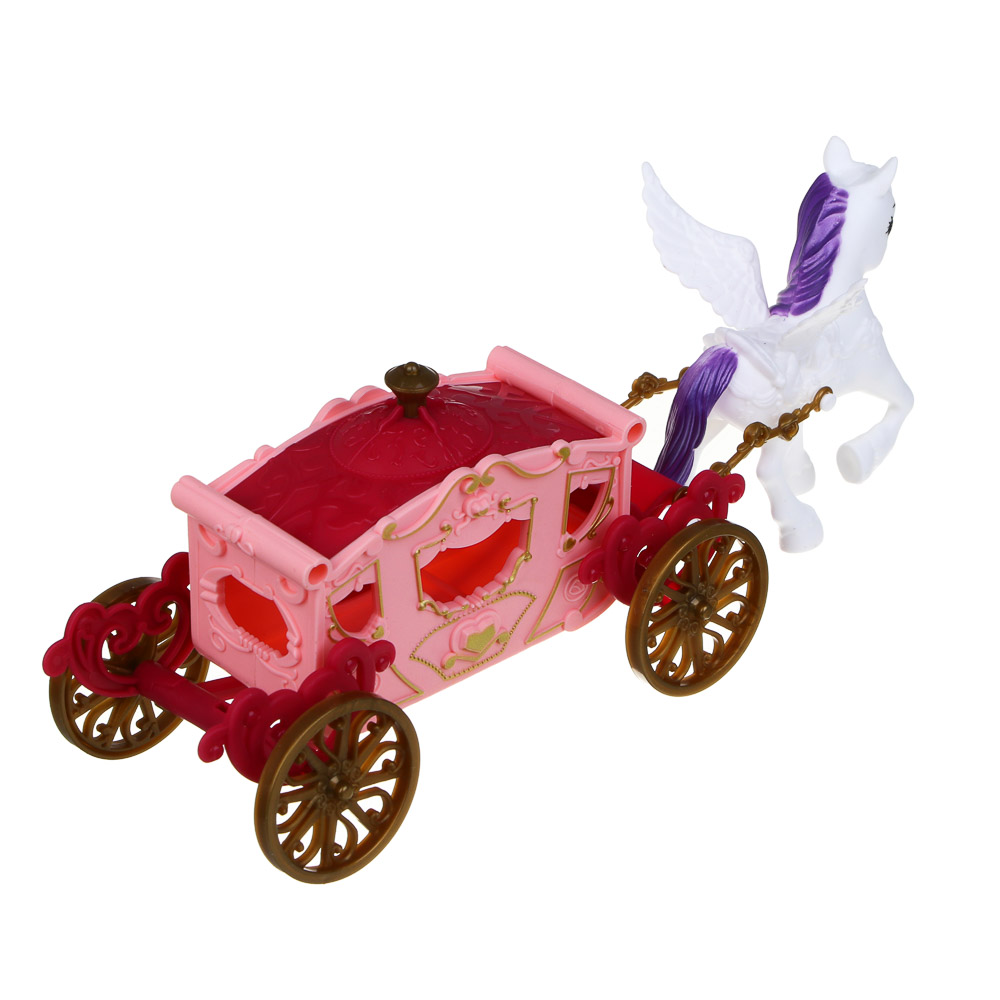 ИГРОЛЕНД Набор мебели с каретой и куклой "МиниМир", ABS, 22х6,8х21 см, 2 вида, арт.№ 278-130