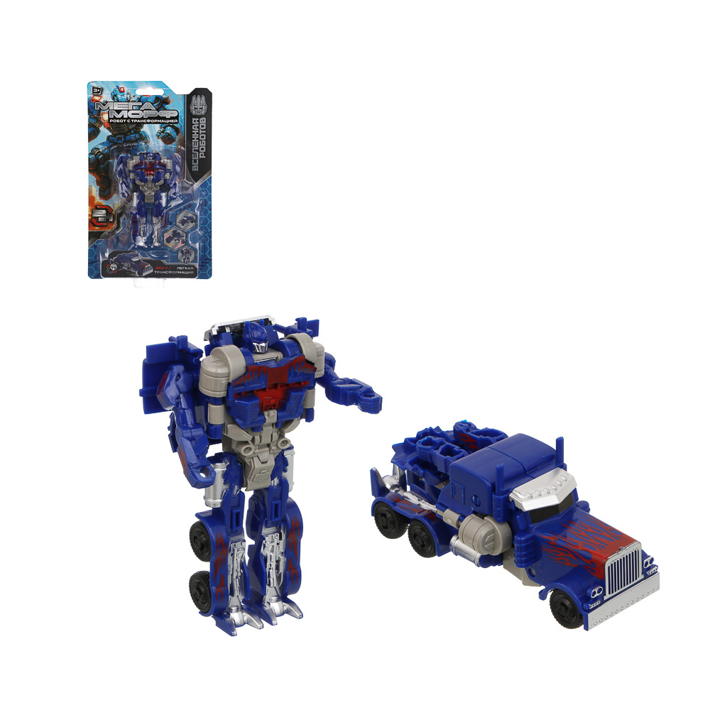 ИГРОЛЕНД Робот трансформирующийся "Мегаморф", PP, 14,5х4,5х25,5 см, 3 дизайна, арт.№ 296-127