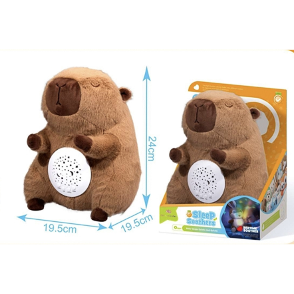 Игрушка мягкая "Сплюша" в виде животного, с ночником ААА, PP, PVC, полиэстер, Н40, тм ИГРОЛЕНД, 3+, арт.№ 272-913