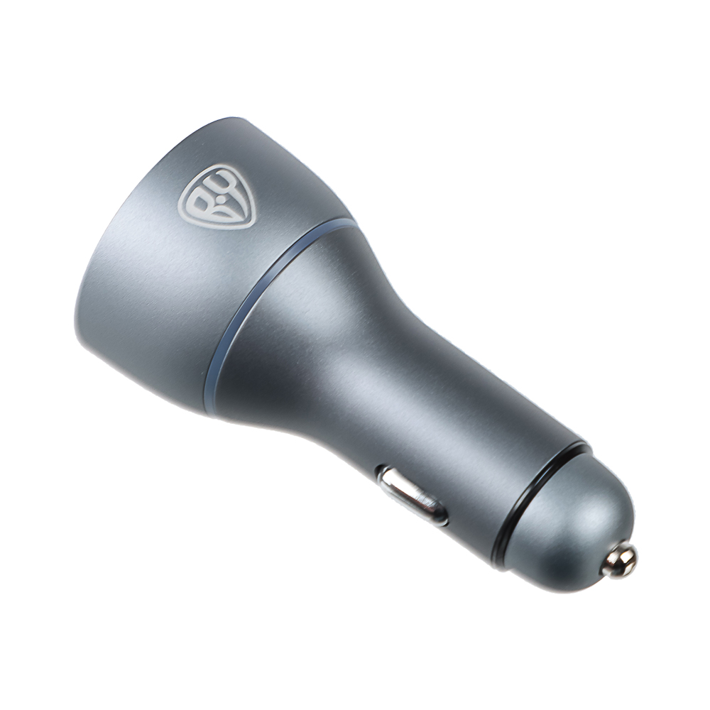 BY Зарядное устройство в авто с подсветкой 12/24 В, 100 Вт QC, PD 2*Type-c/USB-A, алюминий, пластик, арт.№ 738-044