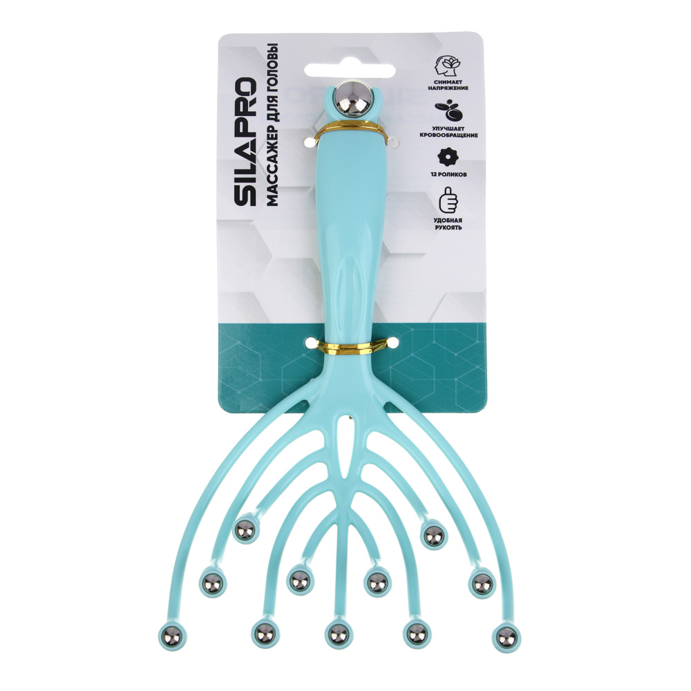 SILAPRO Массажер 19х12см, PP, нерж. сталь, арт.№ 192-099