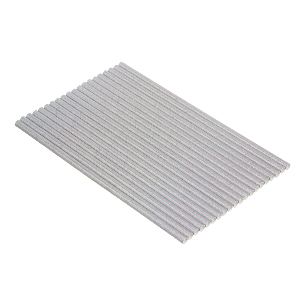 Fntastic Набор трубочек для напитков, 20 шт, бумага, голография, арт.№ 854-026