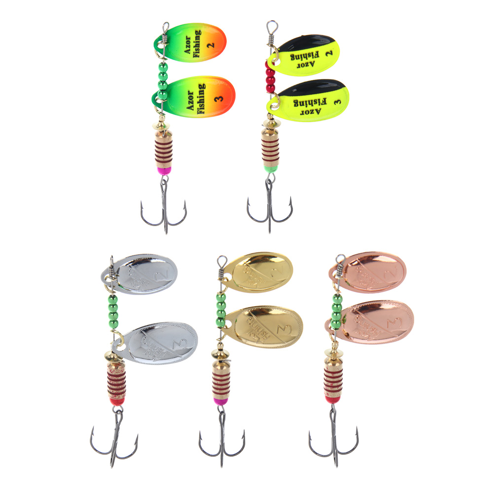 Блесна вращающаяся "Тандем" тм AZOR FISHING, 2 лепестка, 12гр., 5 цветов, арт.№ 145-132