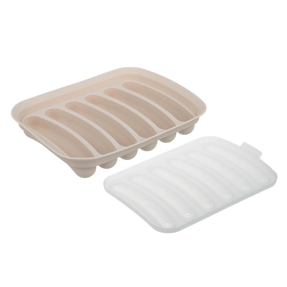 VETTA Форма для выпечки с крышкой 17х13см для сосисок, колбасок, кебабов, силикон, арт.№ 856-191