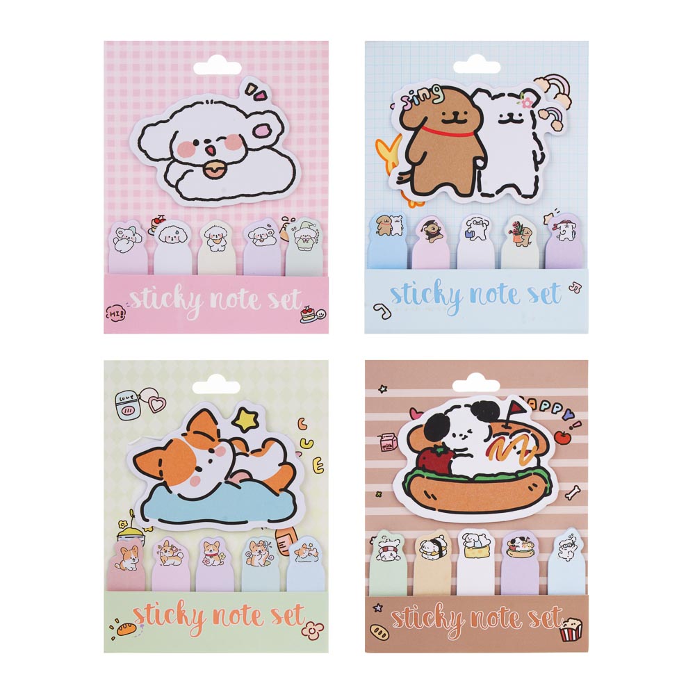 Блок с клеевым краем фигурный 12х15,6см., "Минисо Стайл", 4 дизайна, арт.№ 557-143