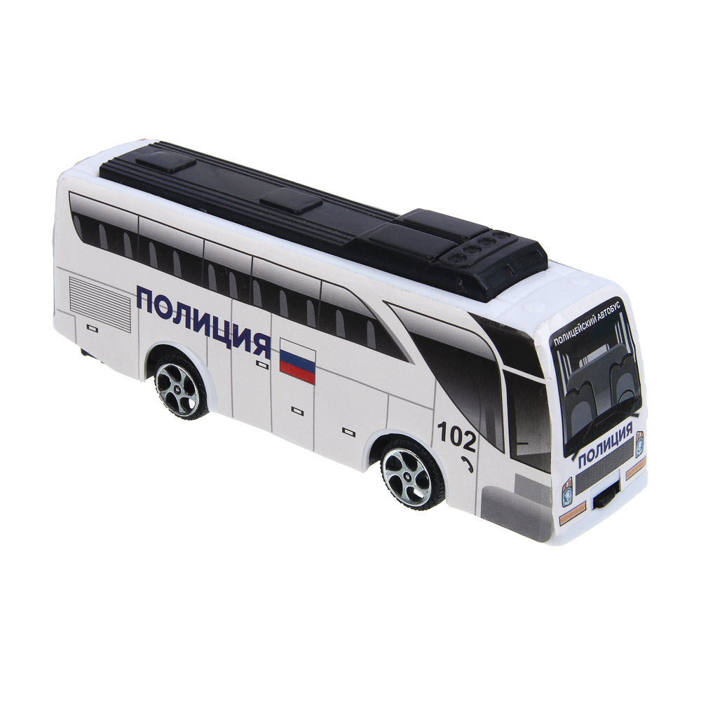 ИГРОЛЕНД Автобус "Спецслужбы", пластик, инерция, 11,5х9х3,5 см, 4 дизайна, арт.№ 292-402