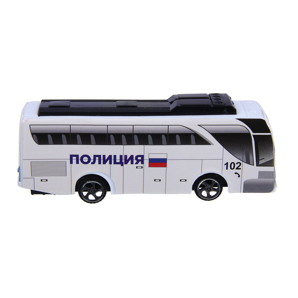 ИГРОЛЕНД Автобус "Спецслужбы", пластик, инерция, 11,5х9х3,5 см, 4 дизайна, арт.№ 292-402