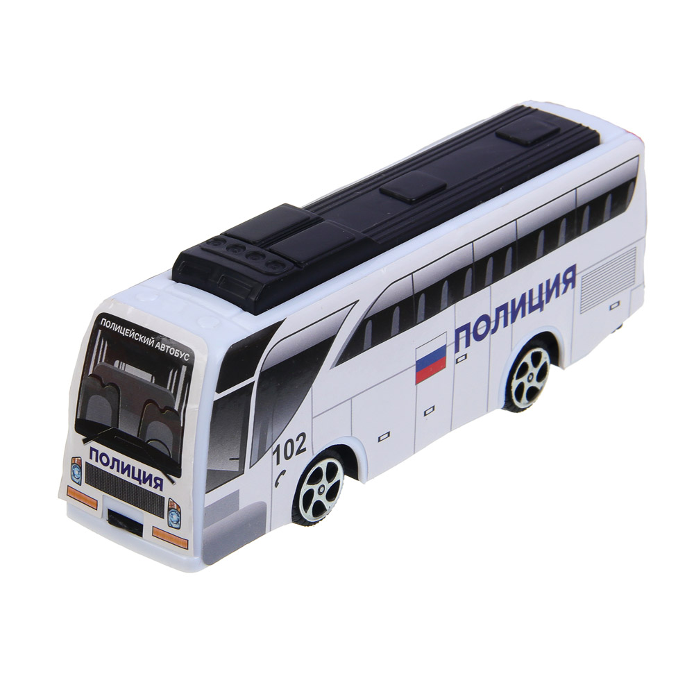 ИГРОЛЕНД Автобус "Спецслужбы", пластик, инерция, 11,5х9х3,5 см, 4 дизайна, арт.№ 292-402