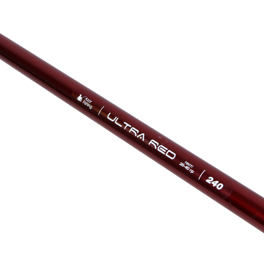 Спиннинг "Ультра Ред" тм AZOR FISHING, штекерный, файбергласс, 2,4м, тест 10-30гр, арт.№ 149-112