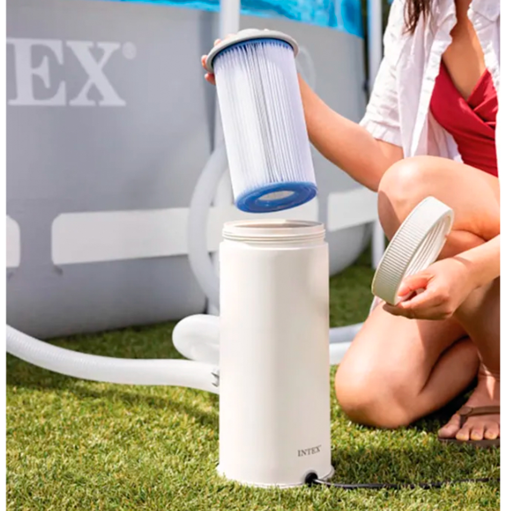 INTEX "Кристальная чистота" фильтрующий насос "C1000", 220V, 3785 л/час, картридж тип А, 26638, арт.№ 047-069