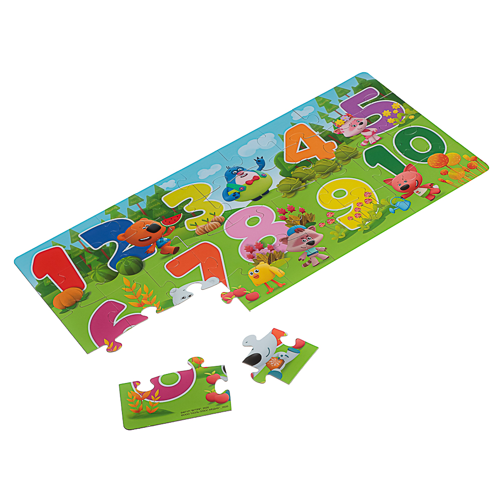 МиМиМишки Пазл 30 элементов, от 1 до 10, 28,5x3,5x18,5 см, арт.№ 285-259