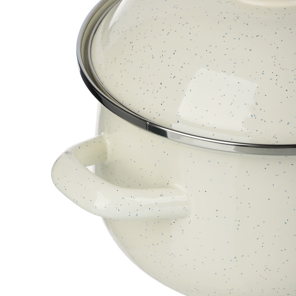 Кастрюля эмалированная VETTA Айвори, 18см, 2л, индукция, арт.№ 894-566