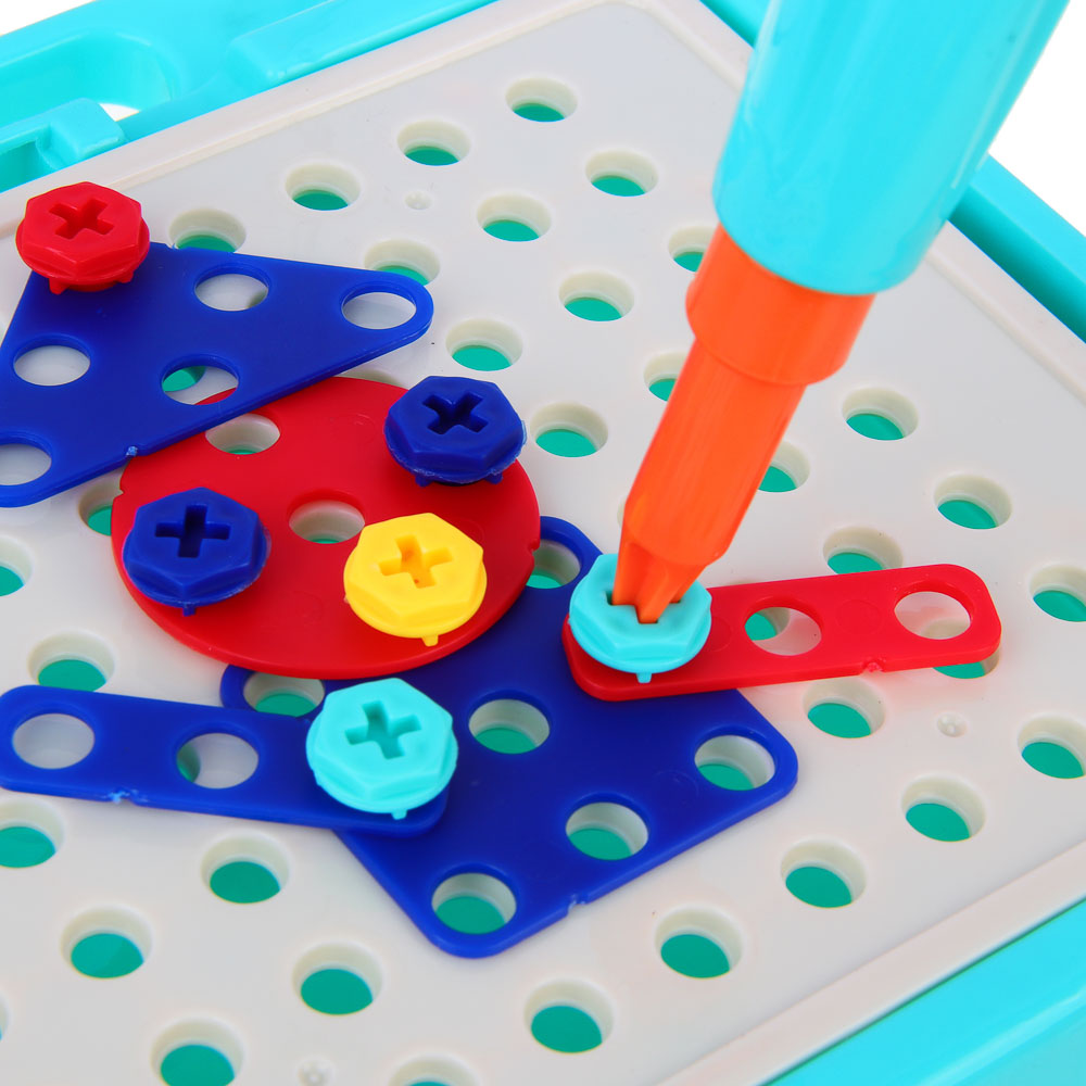 BY Развивающий конструктор-мозаика инструментами "Русские супергерои", PP, 19,4х3,2х19,4см, арт.№ 891-340