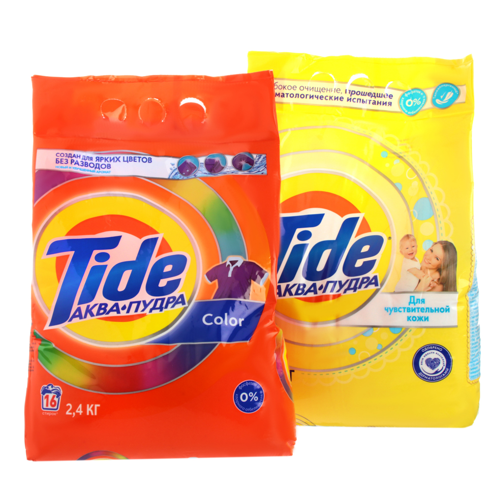 Стиральный порошок TIDE Автомат Color/для чувствительной кожи, п/э, 2,4кг  арт. 958-114 купить в г. Брянка - MPR-SHOP.RU