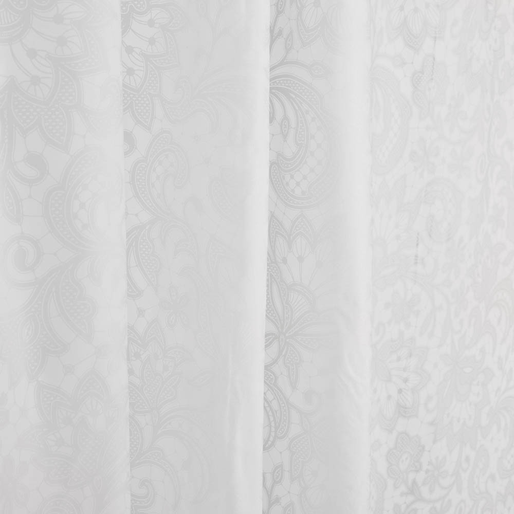 Штора для ванной 180x180см LACE белый, ПЕВА, SWC-50-23, арт.№ 461-657