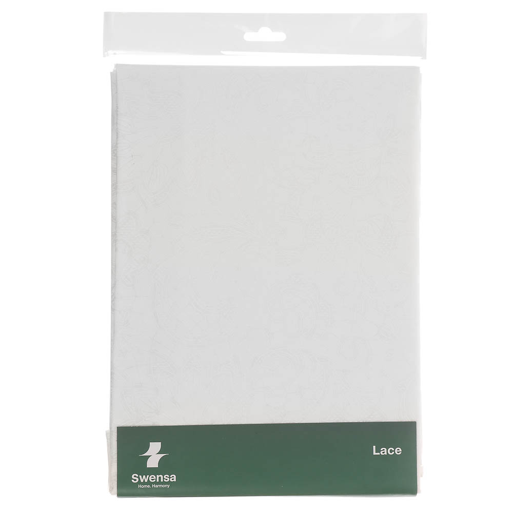 Штора для ванной 180x180см LACE белый, ПЕВА, SWC-50-23, арт.№ 461-657