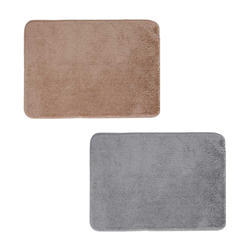 Коврик для ванной Fluffy, тм VETTA, 50x80 см, микрофибра, резиновая подложка TRP, 2 цвета, арт.№ 462-810