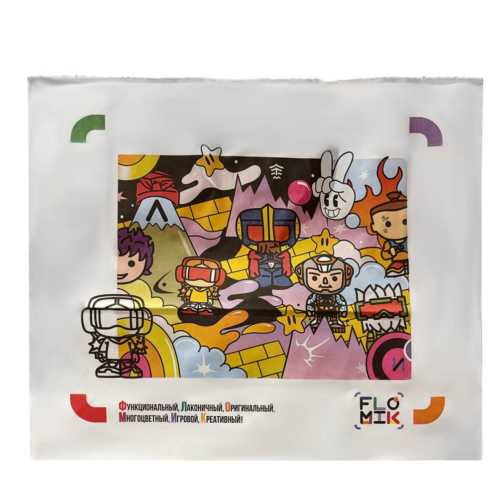 Пакет бумажный "Супергерои FLOMIK" 44x15x36 см, арт.№ R21-326