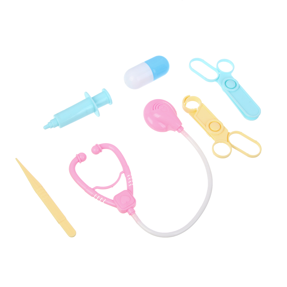 ИГРОЛЕНД Кукла с аксессуарами для игры в пакете, ABS, PP, 14х3х19 см, 4 дизайна, арт.№ 436-185