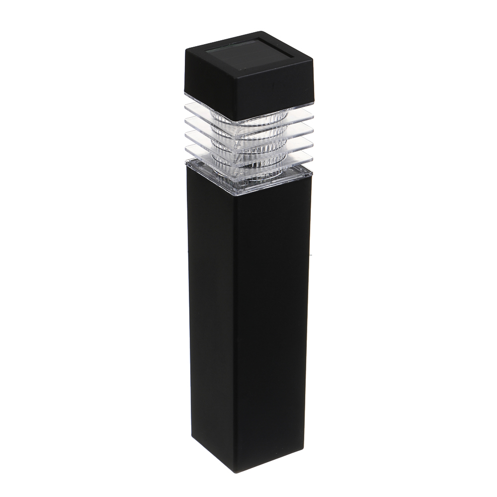 Светильник садовый на солн. батарее тм INBLOOM, 6х6х38,5см,1LED, белый, AAA100mAh Ni-MH, 1реж.,PP, арт.№ 475-348