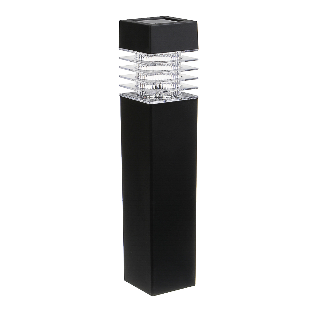 Светильник садовый на солн. батарее тм INBLOOM, 6х6х38,5см,1LED, белый, AAA100mAh Ni-MH, 1реж.,PP, арт.№ 475-348