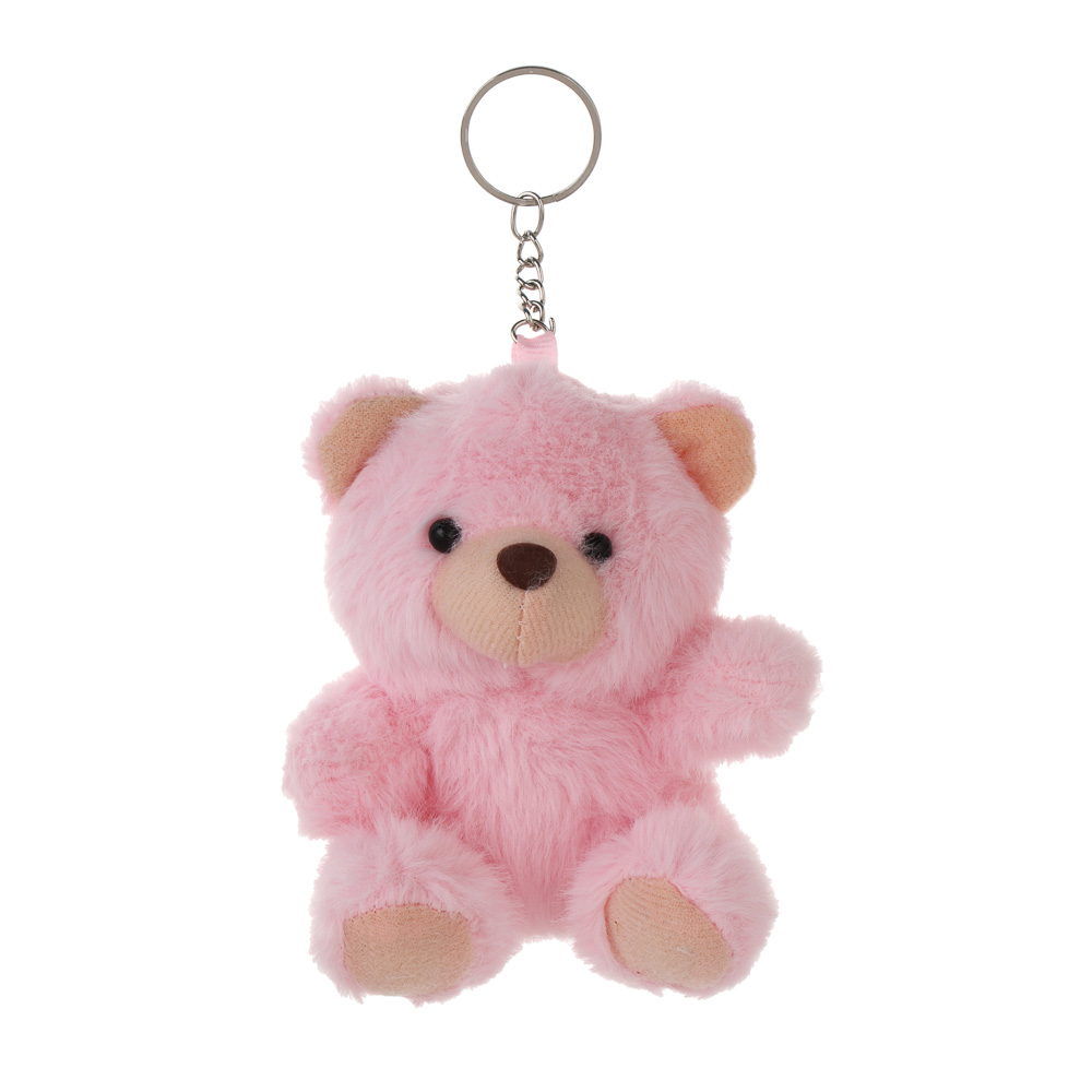 ИГРОЛЕНД Игрушка мягкая "Мишутка" 13 см, с подвесом, полиэстер, 3 цвета, арт.№ 264-509