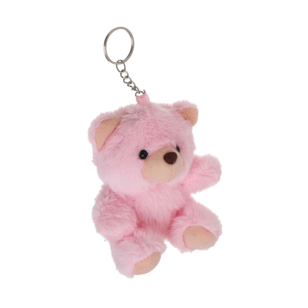 ИГРОЛЕНД Игрушка мягкая "Мишутка" 13 см, с подвесом, полиэстер, 3 цвета, арт.№ 264-509