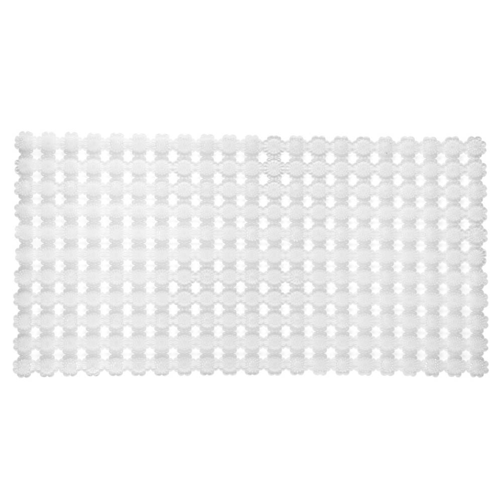 Коврик противоскользящий в ванную Аппликатор массажный, ПВХ, 69смх36см, прозрачный, арт.№ 403-117