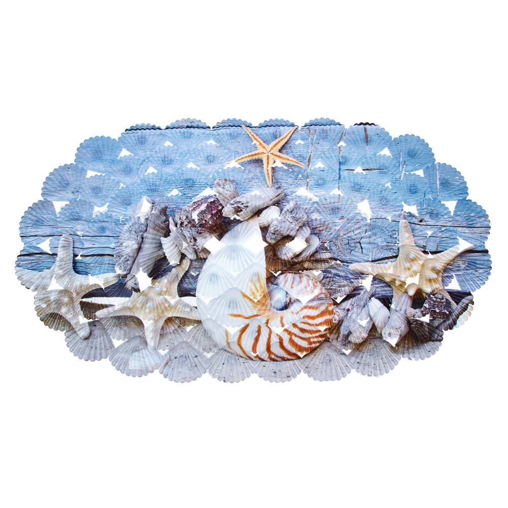 Коврик противоскользящий тм VETTA Парадиз, ПВХ, 66x38 см, 2 дизайна, арт.№ 403-096