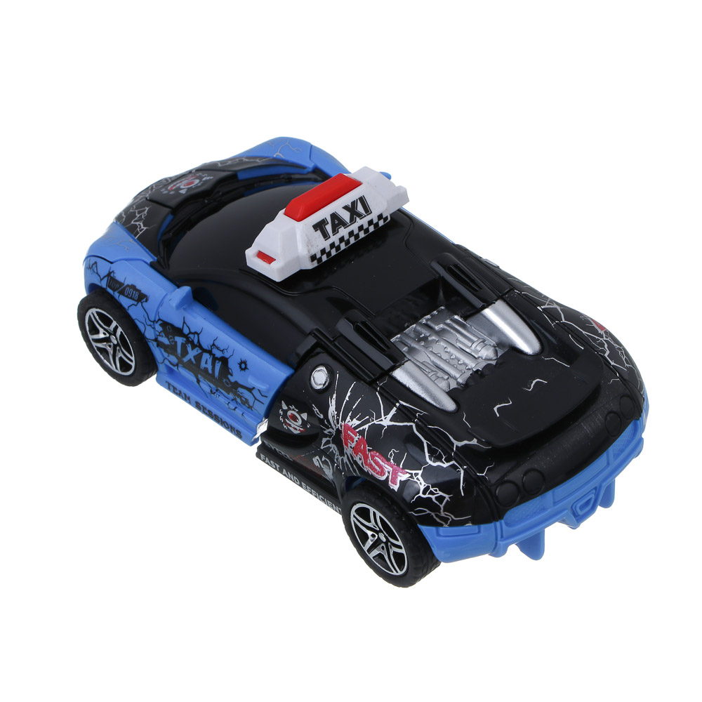 ИГРОЛЕНД Робот трансформирующийся "Герой города",  инерция, ABS, 5,5х12,5х3,8 см, 3 дизайна, арт.№ 296-128