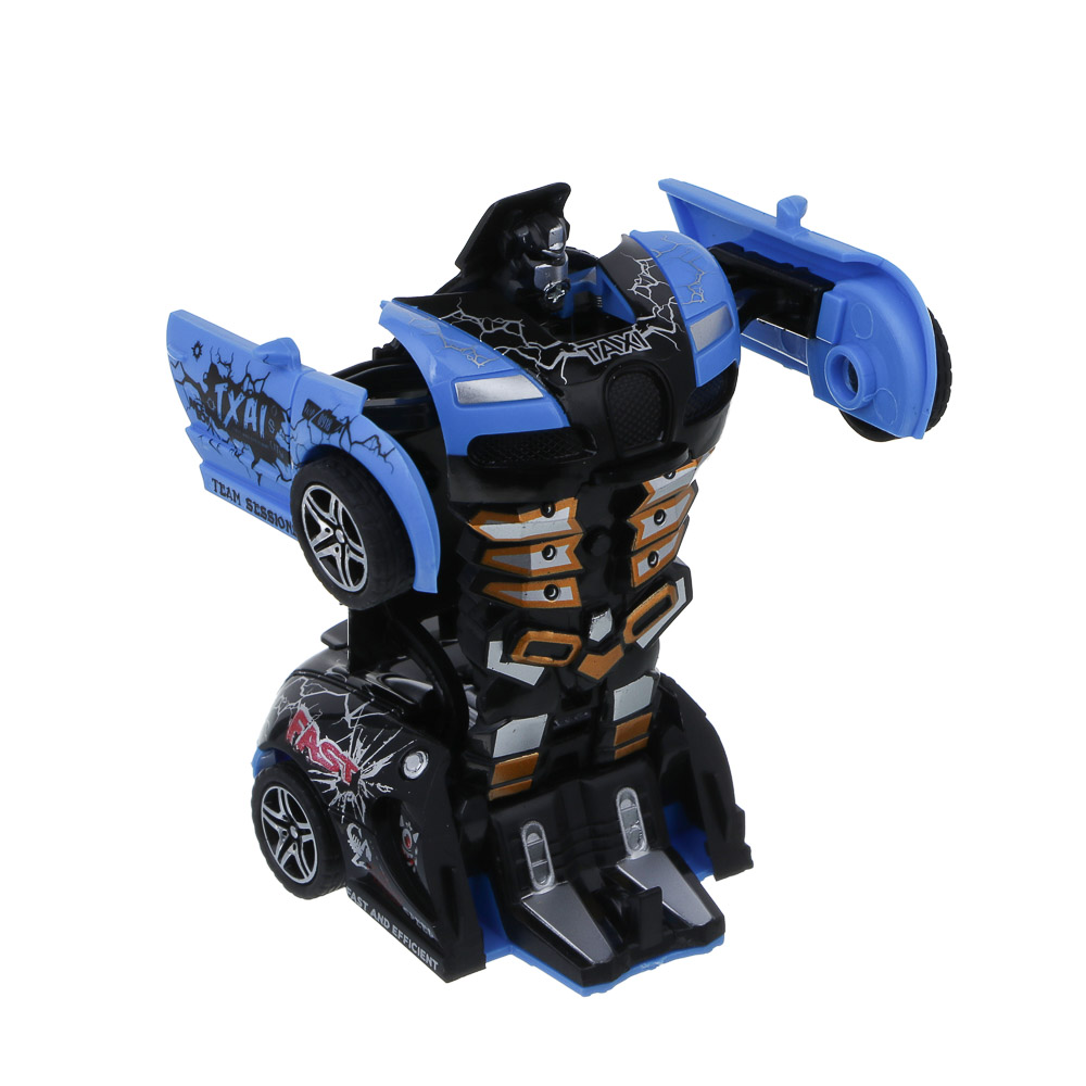 ИГРОЛЕНД Робот трансформирующийся "Герой города",  инерция, ABS, 5,5х12,5х3,8 см, 3 дизайна, арт.№ 296-128