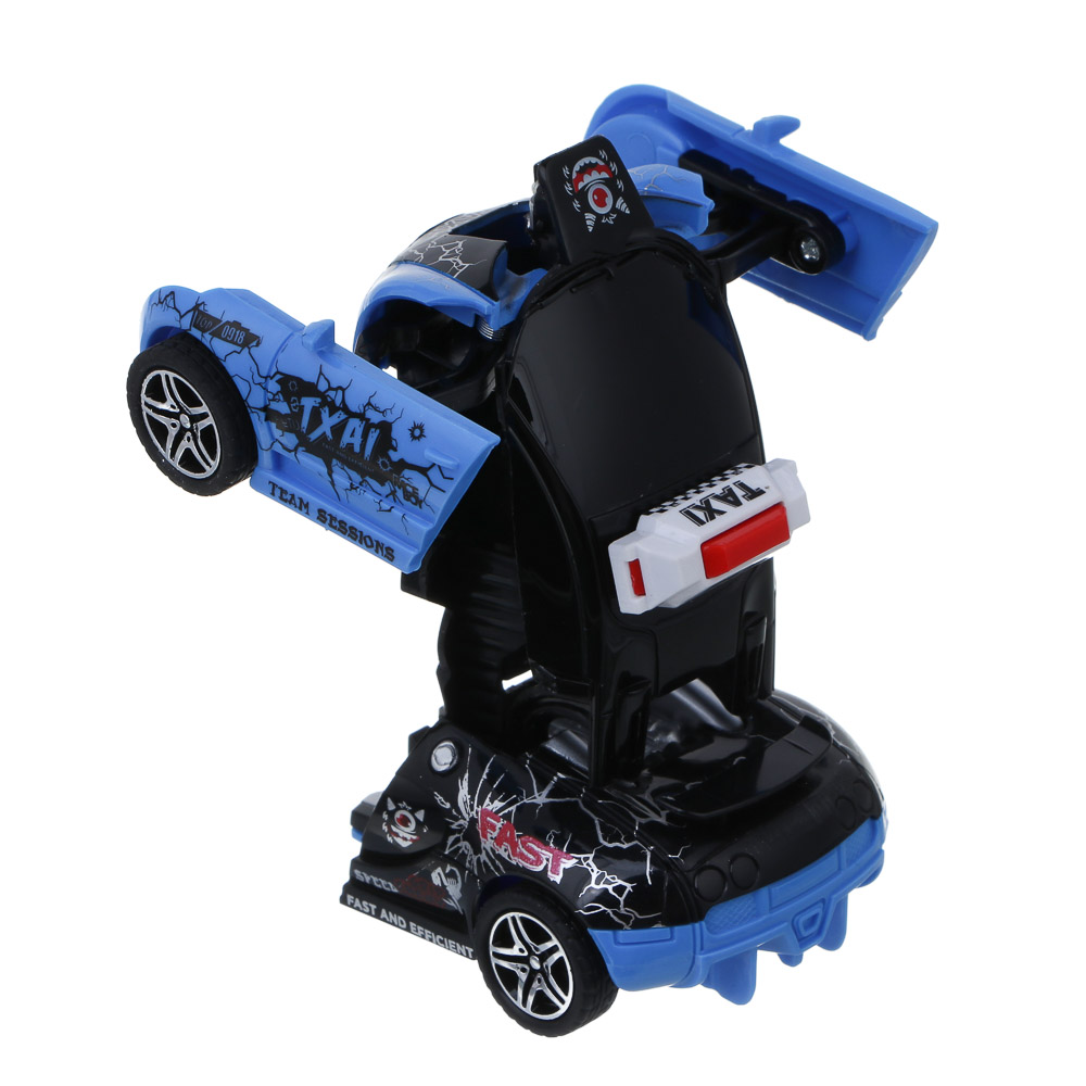 ИГРОЛЕНД Робот трансформирующийся "Герой города",  инерция, ABS, 5,5х12,5х3,8 см, 3 дизайна, арт.№ 296-128