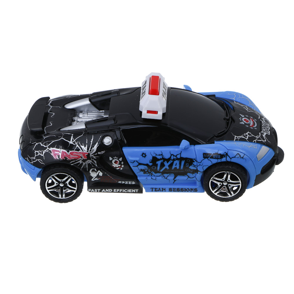 ИГРОЛЕНД Робот трансформирующийся "Герой города",  инерция, ABS, 5,5х12,5х3,8 см, 3 дизайна, арт.№ 296-128