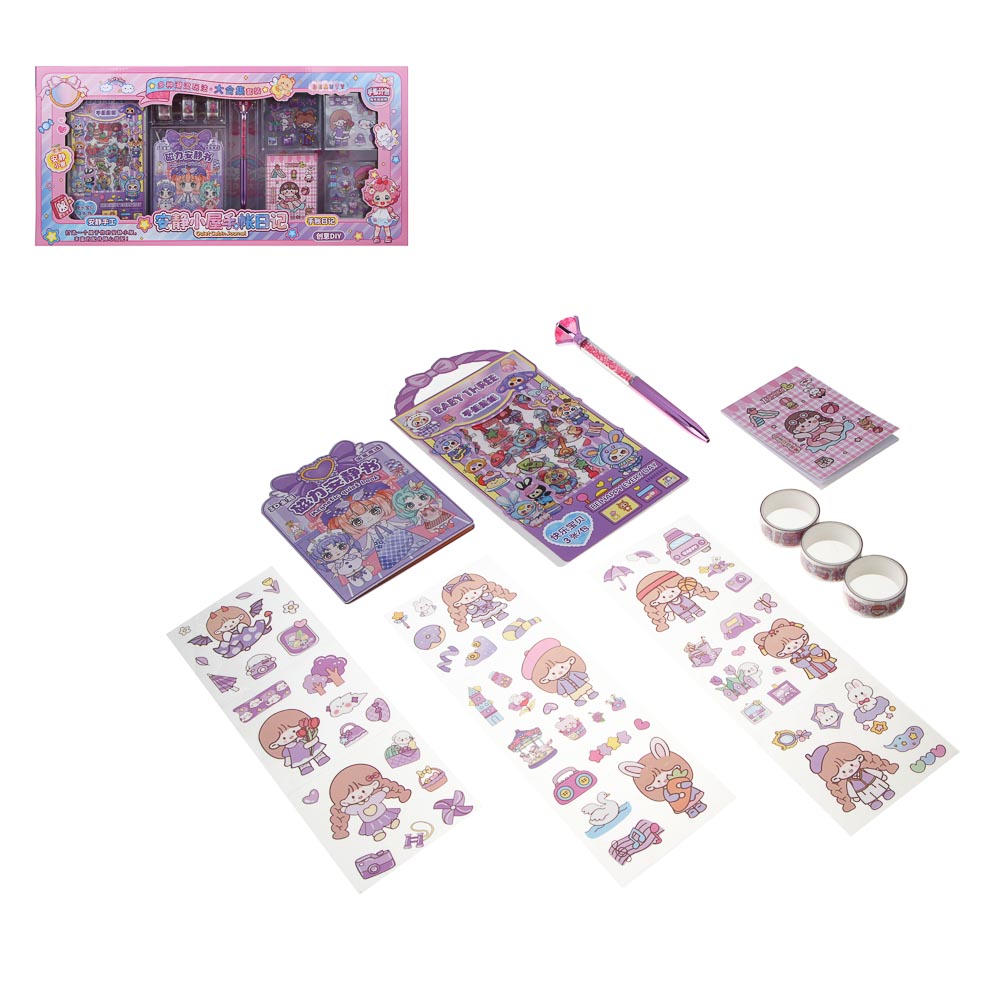 Набор для творчества "Весёлые картинки", бумага, PVC, винил, РР, 52х25,5х7см, арт.№ 284-324