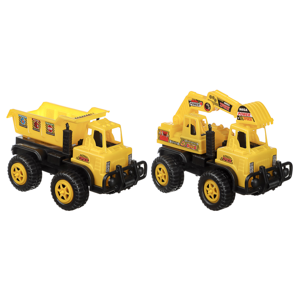 Спецтехника игрушечная, тм ИГРОЛЕНД, пластик, 27х13,5х16 см, 2 дизайна, для детей 3+, арт.№ 292-501