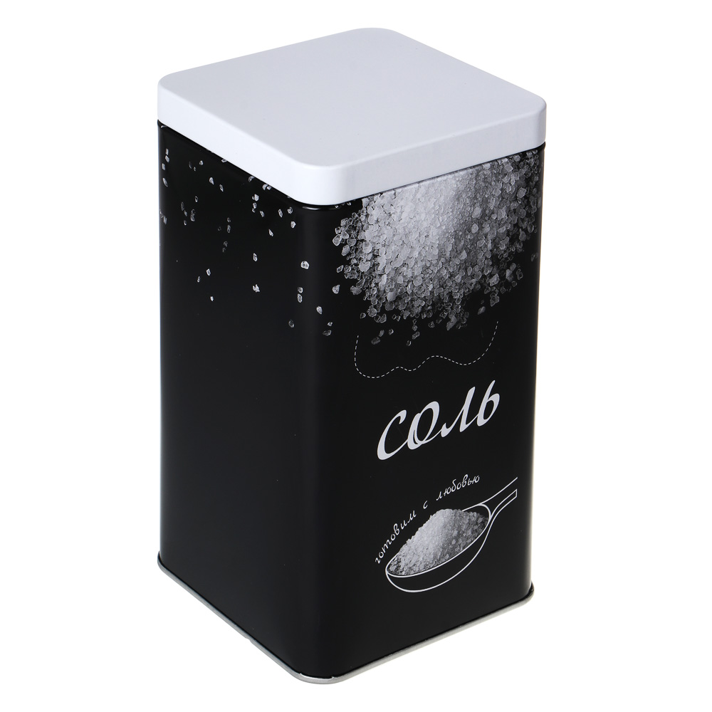 Банка для соли 17x10x10см, жесть, арт.№ 828-370