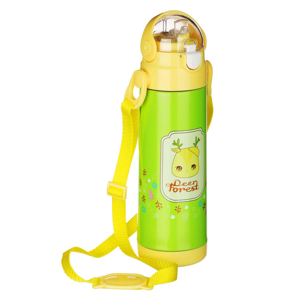 SATOSHI Термос 500мл, с трубочкой и герметичной крышкой, нерж. сталь,SL-530, арт.№ 841-780