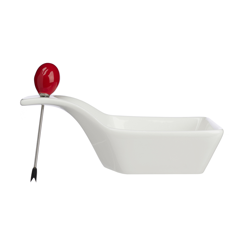 Ivlev Chef Элеганс Розетка для десерта/варенья/соуса, 15,5х9х5,5см, фарфор, арт.№ 824-563